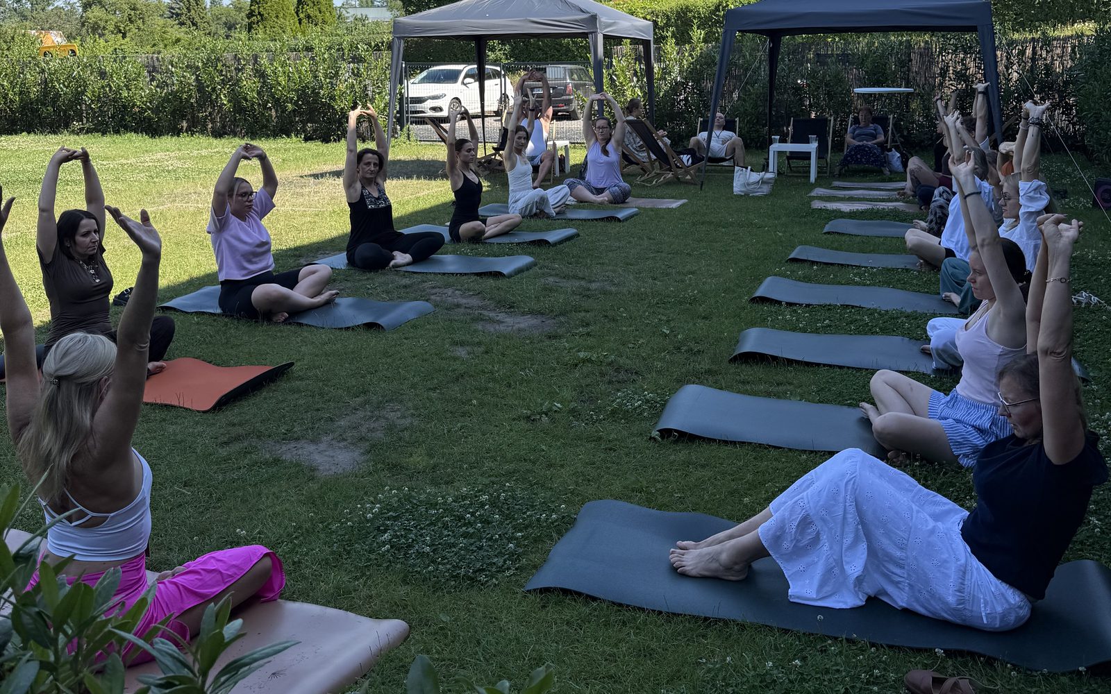 Joga w ogrodzie na I Konferencji Kod Twojego Ciała